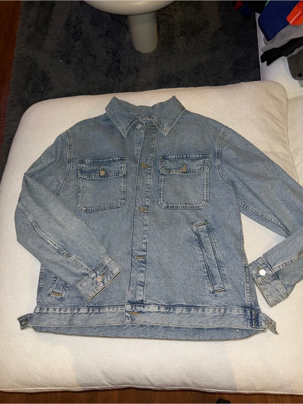 H&M Light Blue Denim Shirt Jacket